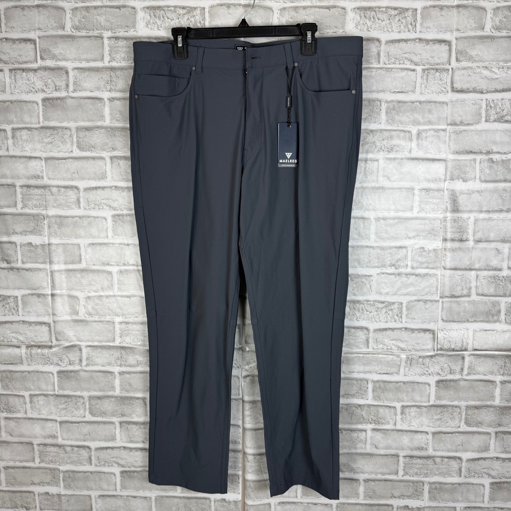 Maelreg ProFlex Performance Pants Mens 36 x 30 Dark Grey MGGP006 Golf Trousers